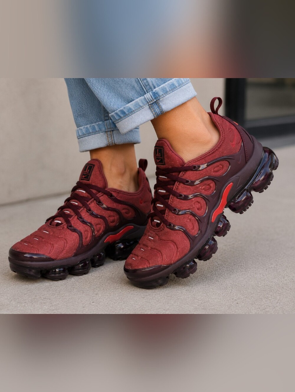 Nike Burgundy Athletic Shoes